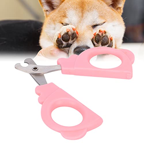 Katzennagelknipser, Edelstahl Haustier-Nagelknipser mit bequemem Griff für Katzen für Hunde(pink) von Zhjvihx