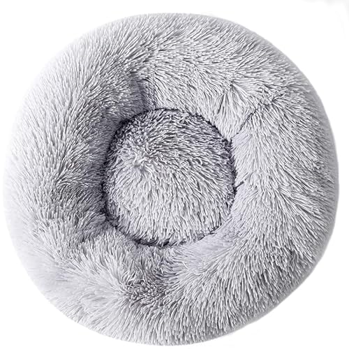 Zhoothyomiru Katzenbett Donut Hundebett Flauschiges Katzenbett Hundesofa Bett Hundehöhle Bett Haustierbett Hund Welpenbetten Kleine Hunde Haustierbett Katze Haustier Kissen Warmes Katzenbett von Zhoothyomiru