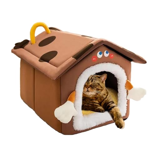 Cat Nest Pet Cat Bed | Semi-Enclosed Design Pet Beds | Detachable Soft Plush Pet Beds | Foldable Dog Beds | Cat Bed Cave Elastic Sponge for Pet Comfortable Sleep Cat Nest Pet Cat Bed | Semi-Enclosed Design Pet Beds | Detachable Soft Plush Pet Beds | Foldable Dog Beds | Cat Bed Cave Elastic Sponge for Pet Comfortable Sleep von Ziabxhn