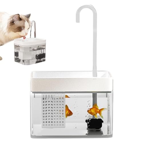 Cat Water Fountain | Fish Tank | Cats Transparent Water Fountains | Automatic Drinking Fountain | Portable Cat Water Fountain | Multifunctional Fish Tank for Multiple Pets Cat Water Fountain | Fish Tank | Cats Transparent Water Fountains | Automatic Drinking Fountain | Portable Cat Water Fountain | Multifunctional Fish Tank for Multiple Pets von Ziabxhn