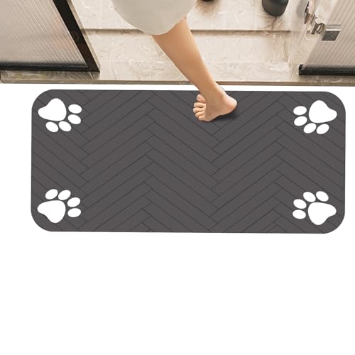 Pet Feeding Mat | Absorbent Non-Slip Pet Water Bowl Mat | Anti-Slip Floor Mat | Cat Feeding Pad to Protect Floors | Portable Pet Placemat for Bathroom & Kitchen Pet Feeding Mat | Absorbent Non-Slip Pet Water Bowl Mat | Anti-Slip Floor Mat | Cat Feeding Pad to Protect Floors | Portable Pet Placemat for Bathroom & Kitchen von Ziabxhn