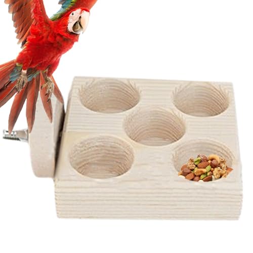 Ziabxhn Futterspender für Vogelfutter aus, Puzzlespielzeug für Futtersuche aus, Puzzle-Spielzeug für die Nahrungssuche von Vogelpapageien, Interaktive Futterbox für Sittiche, Graupapageien, von Ziabxhn
