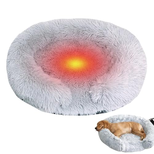 Ziabxhn Heated Pet Bed | Round Kitty Heating Bed | Adjustable Temperature Control Cat Heating Pad USB | Soft Electric Cat Bed | Heated Pet Bed with 5 Timers for Indoor Cats and Small Dogs Ziabxhn Heated Pet Bed | Round Kitty Heating Bed | Adjustable Temperature Control Cat Heating Pad USB | Soft Electric Cat Bed | Heated Pet Bed with 5 Timers for Indoor Cats and Small Dogs von Ziabxhn