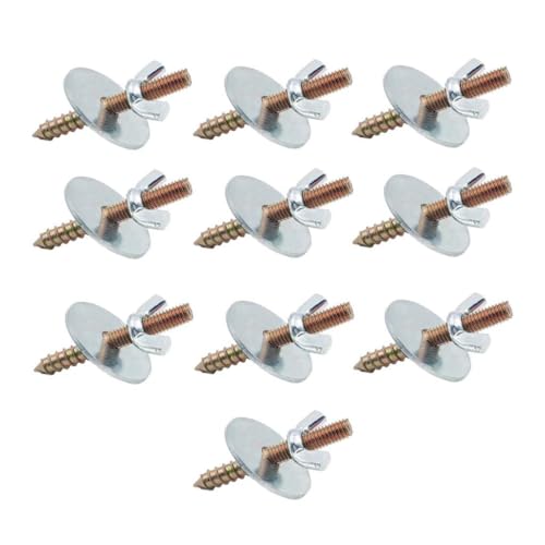 Ｚｉａｌｏｆｉ 10pcs Befestigungsschraube Kits Metallmuttern Und Schrauben, Um Vogelstangen für Krallen Herzustellen von Ｚｉａｌｏｆｉ