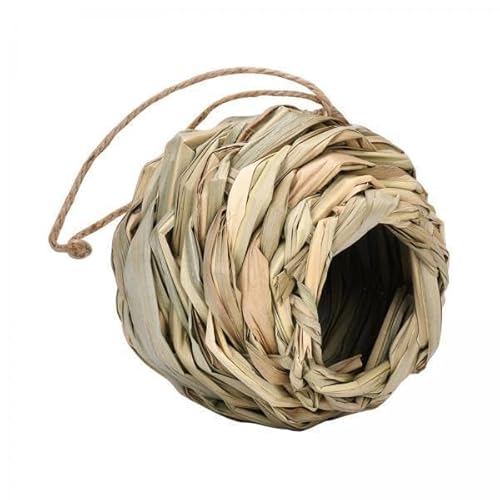 Zialofi 2 X Handgewebtes, Vogelhütte, Stabiles Nest, Hängendes Gras, Vogelhäuschen für Den Außenbereich, Hausgarten, Kanarienvogel, Zialofi 2 X Handgewebtes, Vogelhütte, Stabiles Nest, Hängendes Gras, Vogelhäuschen für Den Außenbereich, Hausgarten, Kanarienvogel, von Zialofi