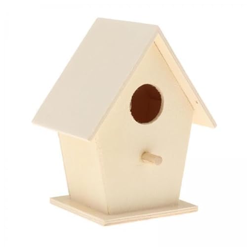 Zialofi 2xVogelhaus Aus Holz für Den Außenbereich,Vogelnistkasten,unlackierbarer Stil3 Zialofi 2xVogelhaus Aus Holz für Den Außenbereich,Vogelnistkasten,unlackierbarer Stil3 von Zialofi