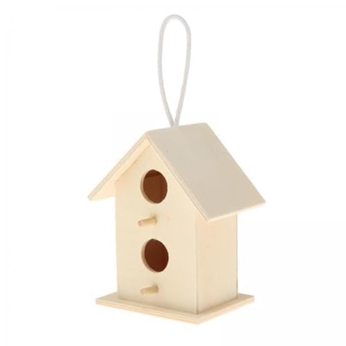 Zialofi 3 X Vogelhäuschen Aus Holz für Draußen, Vogelnistkasten, Unbehandelt, überstreichbar, Stil 2 Zialofi 3 X Vogelhäuschen Aus Holz für Draußen, Vogelnistkasten, Unbehandelt, überstreichbar, Stil 2 von Zialofi