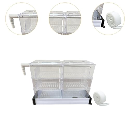 Zialofi Aquarium Überlaufbox für Schildkröten Tankfilter Multi Layer Wasserreinigungssystem, 6 Kisten Zialofi Aquarium Überlaufbox für Schildkröten Tankfilter Multi Layer Wasserreinigungssystem, 6 Kisten von Zialofi