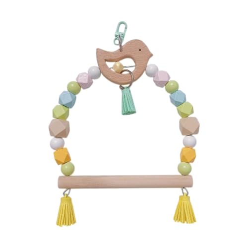Ｚｉａｌｏｆｉ Bird Swing Spielzeug Haustier Hanging Leiterbrücke Vogelkäfig Hängende Ringe Papageienklettern Leiter Lobgie kleine Vögel Kakatoo, Vogel von Ｚｉａｌｏｆｉ