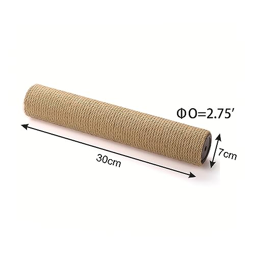 Ｚｉａｌｏｆｉ Ersatzteil für Katzenkratzbaum, DIY Möbel, Erweiterungsstange für Kletterbaum, Jute 30cmx7cm von Ｚｉａｌｏｆｉ