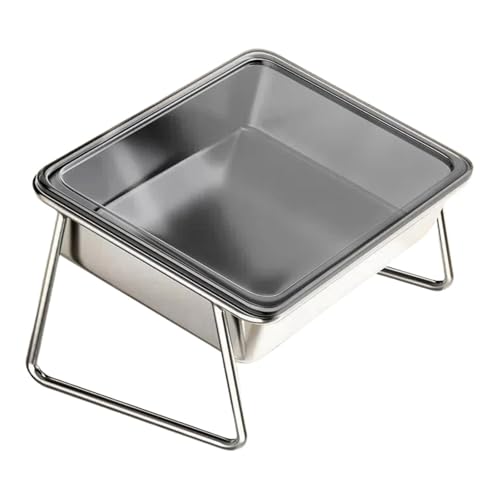 Ｚｉａｌｏｆｉ Futternapf mit erhöhtem Design, 15° Neigung, rutschfest und stabil für Haustiere, mit Versiegeltem Deckel von Ｚｉａｌｏｆｉ