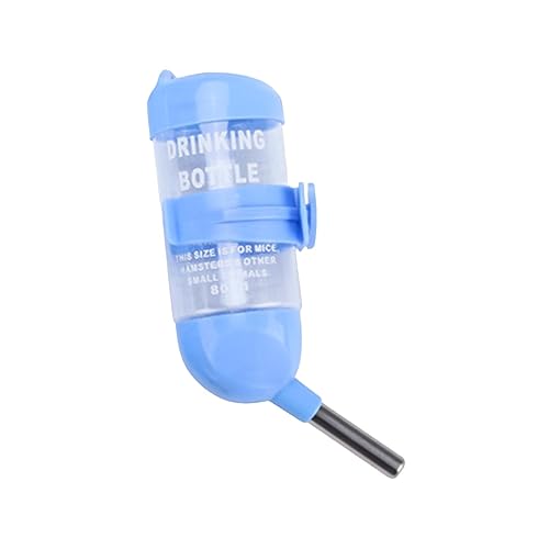 Ｚｉａｌｏｆｉ Hamster Wassertrinkflasche, Hamster Spender, Flaschenkäfig, Zum Aufhängen, Kleine Haustier Wasserflasche, Kein Tropfbrunnen für Meerschweinchen, 80ml von Ｚｉａｌｏｆｉ