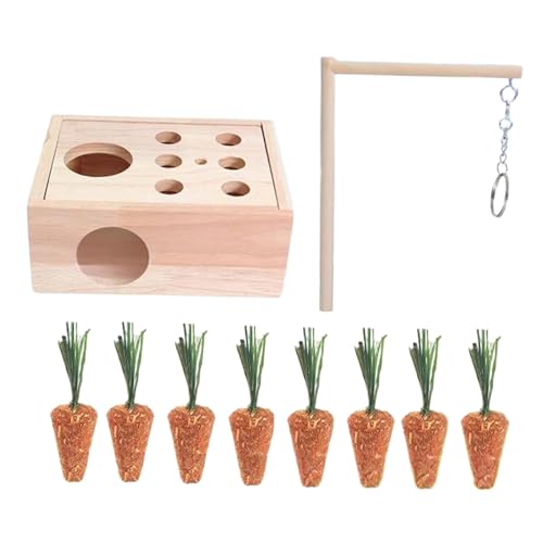 Zialofi Hamsterversteck, Holz, Hamster Versteck, Tunnel, Spielzeug für Mäuse, Zwergchinchillas Zialofi Hamsterversteck, Holz, Hamster Versteck, Tunnel, Spielzeug für Mäuse, Zwergchinchillas von Zialofi