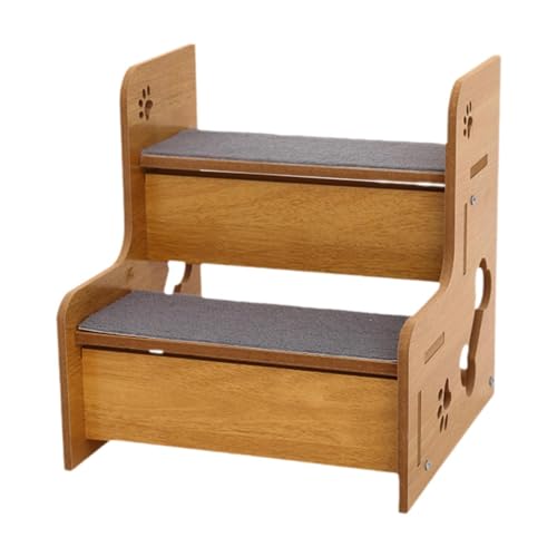 Ｚｉａｌｏｆｉ Holztreppen mit Waschbarer Teppichkatze für Hohe Betten Sofa von Ｚｉａｌｏｆｉ