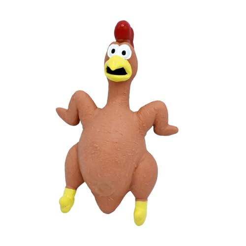 Zialofi Huhn mit Geräuschen, Schreiendes Huhn, Spielzeug, Spiele für Draußen, Familienspiel, Originelle Partyspiele, Süßes, Robustes Kauspielzeug für Hunde, Q, braun Zialofi Huhn mit Geräuschen, Schreiendes Huhn, Spielzeug, Spiele für Draußen, Familienspiel, Originelle Partyspiele, Süßes, Robustes Kauspielzeug für Hunde, Q, braun von Zialofi