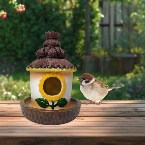 Zialofi Hummingbird Nest Hanging Hut Home Decor Nesting Terry Bird House mit Feeder Zialofi Hummingbird Nest Hanging Hut Home Decor Nesting Terry Bird House mit Feeder von Zialofi