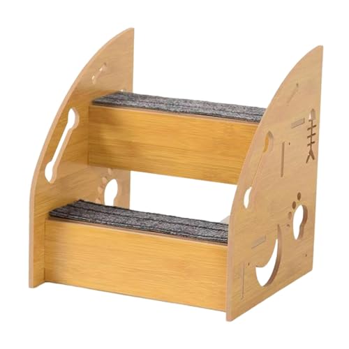 Zialofi Hundetreppe Holzhaustierleiter rutschfeste Stufen Bequeme Rampe Tragbare Kletterhilfe Verschleißfestes Material Haustierleiter für Seniorenhund Katze, 2 Schritte Zialofi Hundetreppe Holzhaustierleiter rutschfeste Stufen Bequeme Rampe Tragbare Kletterhilfe Verschleißfestes Material Haustierleiter für Seniorenhund Katze, 2 Schritte von Zialofi