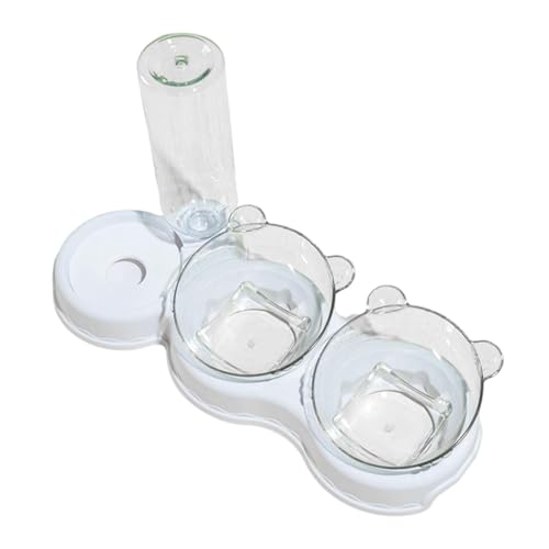 Zialofi Katzen 3 in 1 Futterautomat Wasserspender Fressnapf Trinknapf mit Ergonomisch Erhöhter Schale Und Leicht zu Reinigendem Pp Material für Katzen Hu, Weiß Zialofi Katzen 3 in 1 Futterautomat Wasserspender Fressnapf Trinknapf mit Ergonomisch Erhöhter Schale Und Leicht zu Reinigendem Pp Material für Katzen Hu, Weiß von Zialofi