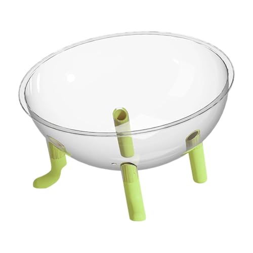 Ｚｉａｌｏｆｉ Katzenbett Spielzeug Haustierzubehör Robustes praktisches Geschenk Acrylkuppel Aktivitätszentrum Ornament Erhöhtes Haustierbettnest, GrÜn von Ｚｉａｌｏｆｉ