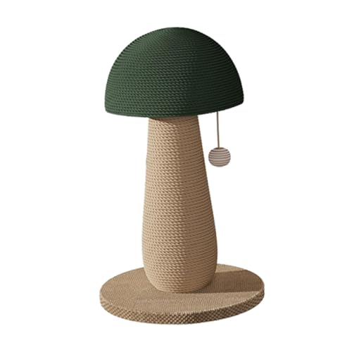 Ｚｉａｌｏｆｉ Katzenkratzbäume Katzenspielzeug Grind Claw Interaktives Katzenspielzeug mit Ball für Hauskatzen Cat Claw Board Sisalseil Kratzbaum, Pilz von Ｚｉａｌｏｆｉ