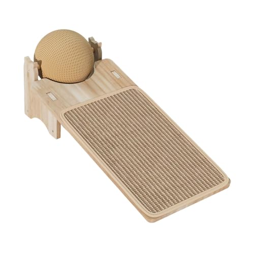 Zialofi Katzenkratzbrett mit Sisalball, Katzenkratzbrett, Bett aus, Geschenk, Heimtierbedarf, Spielzeug, Schleifpfoten, Rampe, Kratzpad, Rechteckig Zialofi Katzenkratzbrett mit Sisalball, Katzenkratzbrett, Bett aus, Geschenk, Heimtierbedarf, Spielzeug, Schleifpfoten, Rampe, Kratzpad, Rechteckig von Zialofi