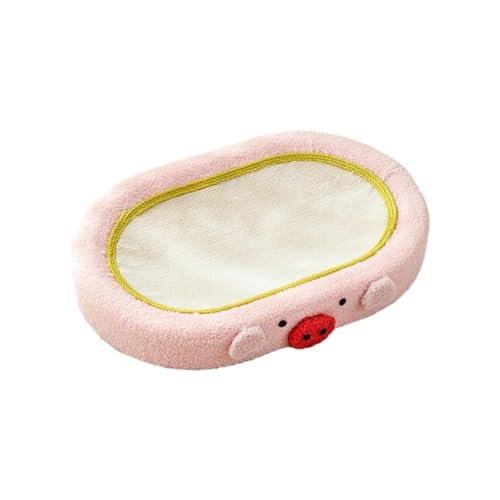Zialofi Katzenkratzer, Katzenkratzpad, Sisal, rutschfest, Ovale Schüssel, Schlaf Und Ruhezubehör, Langlebiges Liegebett mit Spielzeugball, Möbelschutz, Nest, ROSA Zialofi Katzenkratzer, Katzenkratzpad, Sisal, rutschfest, Ovale Schüssel, Schlaf Und Ruhezubehör, Langlebiges Liegebett mit Spielzeugball, Möbelschutz, Nest, ROSA von Zialofi