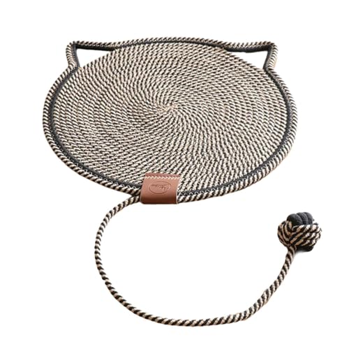 Zialofi Katzenkratzmatte, Schlafunterlage mit Ball, Möbel Und Bodenschutz für Katzen, Schwarz Zialofi Katzenkratzmatte, Schlafunterlage mit Ball, Möbel Und Bodenschutz für Katzen, Schwarz von Zialofi