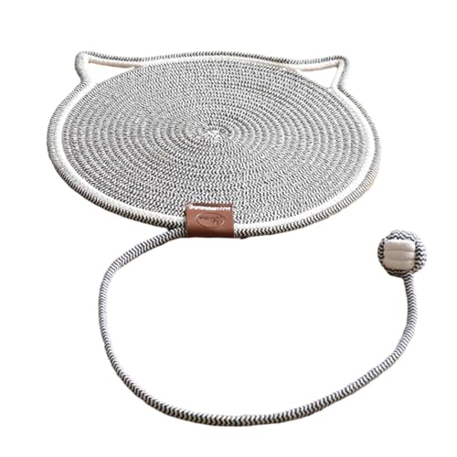 Zialofi Katzenkratzmatte, Schlafunterlage mit Ball, Möbel Und Bodenschutz für Katzen, grau Zialofi Katzenkratzmatte, Schlafunterlage mit Ball, Möbel Und Bodenschutz für Katzen, grau von Zialofi