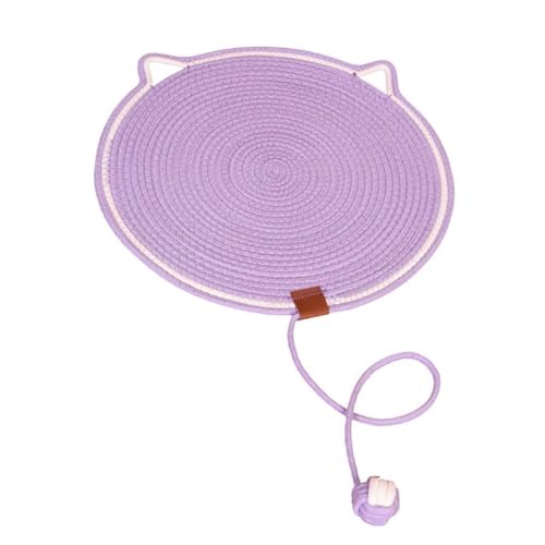 Zialofi Katzenkratzmatte, Schlafunterlage mit Ball, Möbel Und Bodenschutz für Katzen, violett Zialofi Katzenkratzmatte, Schlafunterlage mit Ball, Möbel Und Bodenschutz für Katzen, violett von Zialofi