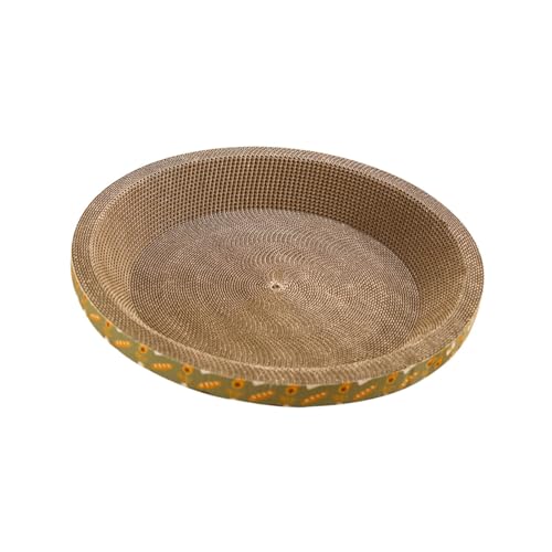 Zialofi Katzenkratzschale, Wellpappe, Kratzunterlage, Heimtierbedarf, Sofa, Katzenkratzer, Pappe, Rundes Katzenkratzbrett Zum Spielen, m Zialofi Katzenkratzschale, Wellpappe, Kratzunterlage, Heimtierbedarf, Sofa, Katzenkratzer, Pappe, Rundes Katzenkratzbrett Zum Spielen, m von Zialofi