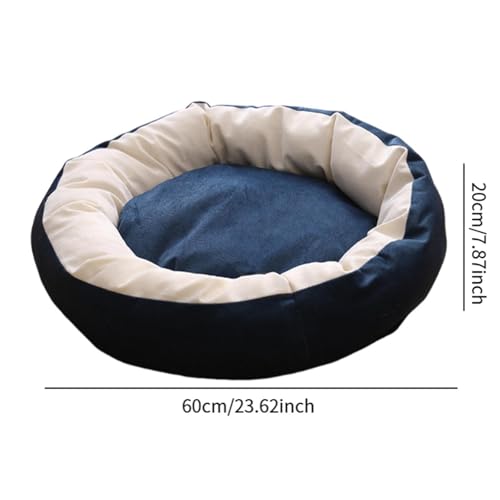 Zialofi Katzennest für den Innenbereich, Donut-Bett für kleine Haustiere wie Chihuahua und Zwergspitz, Navy Blue L Zialofi Katzennest für den Innenbereich, Donut-Bett für kleine Haustiere wie Chihuahua und Zwergspitz, Navy Blue L von Zialofi