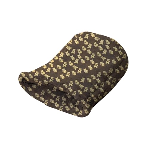 Zialofi Katzenschlafsack, Beruhigendes Kissen, Zwinger, Schlummerbett, Bequeme Innenbetthöhle, Halb überdachte Katzenhöhle für Pudelkatzen, Bär Zialofi Katzenschlafsack, Beruhigendes Kissen, Zwinger, Schlummerbett, Bequeme Innenbetthöhle, Halb überdachte Katzenhöhle für Pudelkatzen, Bär von Zialofi