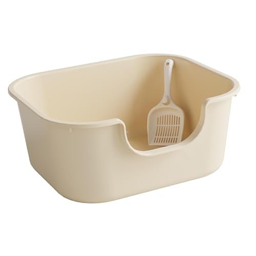 Zialofi Katzentoilette mit Hohem Rand, Spritzfest, Offene Toilette für Katzen, Kaffeefarbe Zialofi Katzentoilette mit Hohem Rand, Spritzfest, Offene Toilette für Katzen, Kaffeefarbe von Zialofi