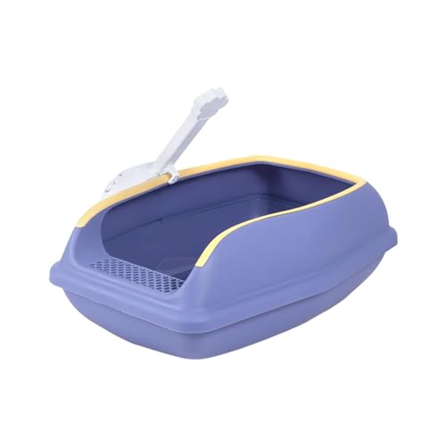 Zialofi Katzentoilette mit Hohem Rand, Tragbare Lösung für Katzen, L Violett Zialofi Katzentoilette mit Hohem Rand, Tragbare Lösung für Katzen, L Violett von Zialofi