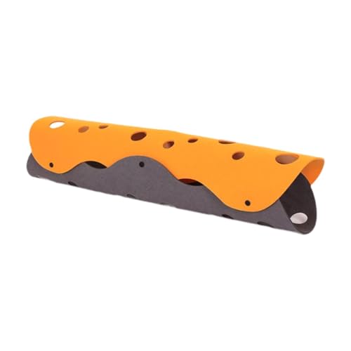 Zialofi Katzentunnelbett, Haustiernest, bequem, zusammengeklappt, tragbar, 60 x 35 cm, Katzenspielzeughöhle für Unterhaltung, Bewegung, Verstecken, Spielen, Orangegrau Zialofi Katzentunnelbett, Haustiernest, bequem, zusammengeklappt, tragbar, 60 x 35 cm, Katzenspielzeughöhle für Unterhaltung, Bewegung, Verstecken, Spielen, Orangegrau von Zialofi