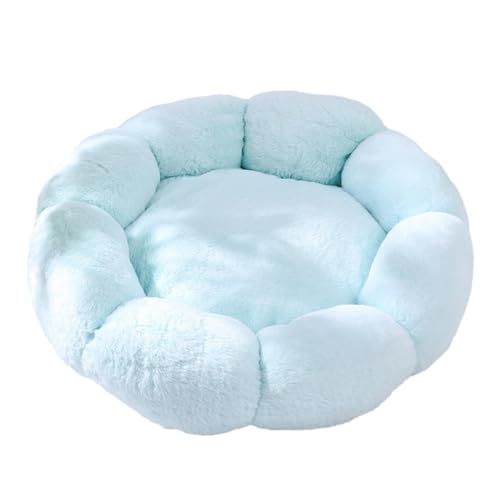 Zialofi Kleines Hundebett, Haustierbett, Sofakissen, rutschfeste Unterseite, Hunde, Waschbar, für Kätzchen, Blumenförmiges, Weiches Haustier Nistbett, Plüschk, Blau 60cm Zialofi Kleines Hundebett, Haustierbett, Sofakissen, rutschfeste Unterseite, Hunde, Waschbar, für Kätzchen, Blumenförmiges, Weiches Haustier Nistbett, Plüschk, Blau 60cm von Zialofi