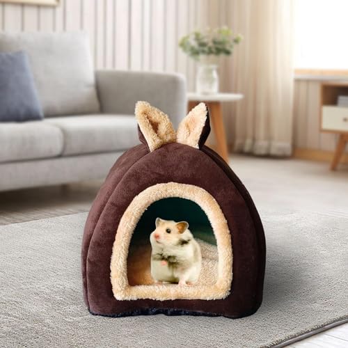 Zialofi Kleintierbett für Meerschweinchen, Höhlenbett mit Kissen für Chinchilla Und Kaninchen, m Zialofi Kleintierbett für Meerschweinchen, Höhlenbett mit Kissen für Chinchilla Und Kaninchen, m von Zialofi