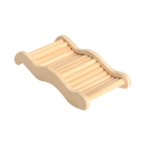 Ｚｉａｌｏｆｉ Kletterleiter für Hamster, Holzbrücke, Spielzeug für Kleine Tiere, Flexible Tiertreppe, 9.5 cm x 19.5 cm von Ｚｉａｌｏｆｉ