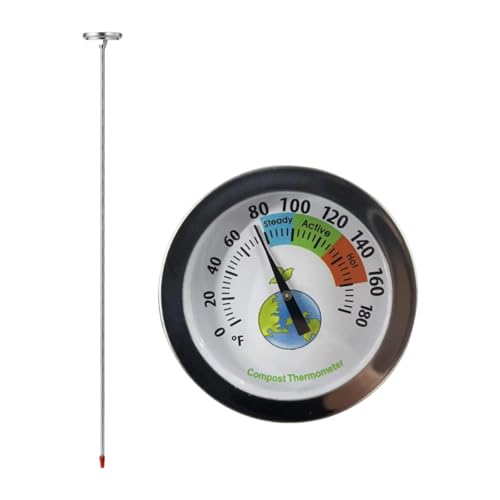 Ｚｉａｌｏｆｉ Kompostbodenthermometer Pflanzenkompostbehälter Rasengartengerät mit Sonde von Ｚｉａｌｏｆｉ