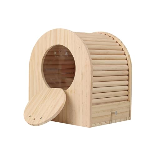 Ｚｉａｌｏｆｉ Papageienzüchtungsbox Holz Birdhouse Paarungsbox EAY Zum Reinigen Interaktiver Spielzeugvogel von Ｚｉａｌｏｆｉ