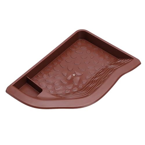 Zialofi Reptilien Wasserbehälter, Schildkröten Badewanne, Aquarium Zubehör mit Rampe, Futterschale für Schildkröten Und Geckos, Bräunlich Rot Zialofi Reptilien Wasserbehälter, Schildkröten Badewanne, Aquarium Zubehör mit Rampe, Futterschale für Schildkröten Und Geckos, Bräunlich Rot von Zialofi