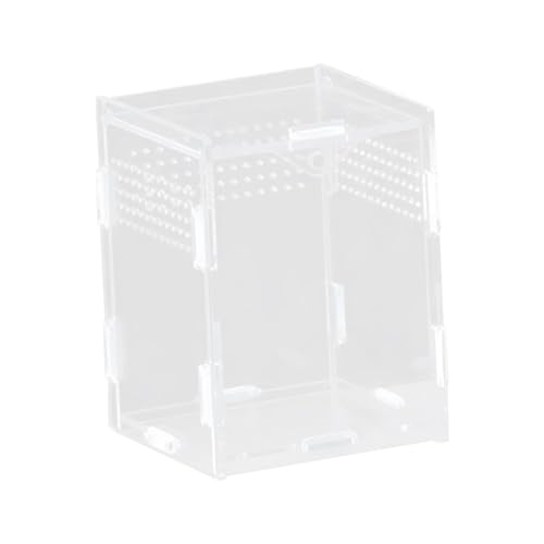 Zialofi Reptilienzuchtbox Terrarium Faunabox Aufzuchtbox Tierhabitat Aus Transparentem Acryl für Sicht für Junge Bartagamen Frösche Und Schildkröten, 8x7x10cm Zialofi Reptilienzuchtbox Terrarium Faunabox Aufzuchtbox Tierhabitat Aus Transparentem Acryl für Sicht für Junge Bartagamen Frösche Und Schildkröten, 8x7x10cm von Zialofi