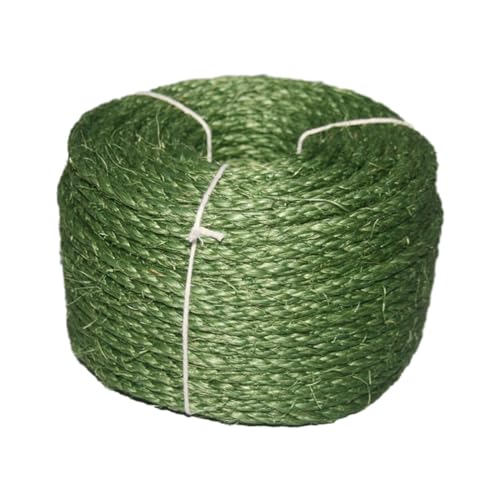 Zialofi Sisal Schnur für Katzenkratzbaum, Kratzseil, Möbel Schutz, Hanfseil, 20 M, Grün Zialofi Sisal Schnur für Katzenkratzbaum, Kratzseil, Möbel Schutz, Hanfseil, 20 M, Grün von Zialofi