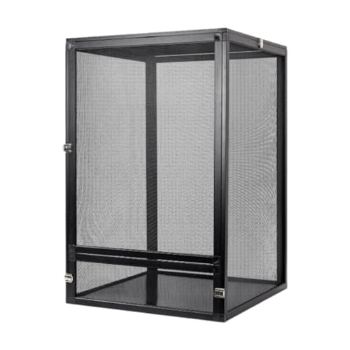 Zialofi Terrarium für Reptilien aus Aluminium mit Guter Belüftung Und Einfacher Montage für Chamäleons Junge Bartagamen Und Schlangen für Natürliche, 43x43x66cm Zialofi Terrarium für Reptilien aus Aluminium mit Guter Belüftung Und Einfacher Montage für Chamäleons Junge Bartagamen Und Schlangen für Natürliche, 43x43x66cm von Zialofi