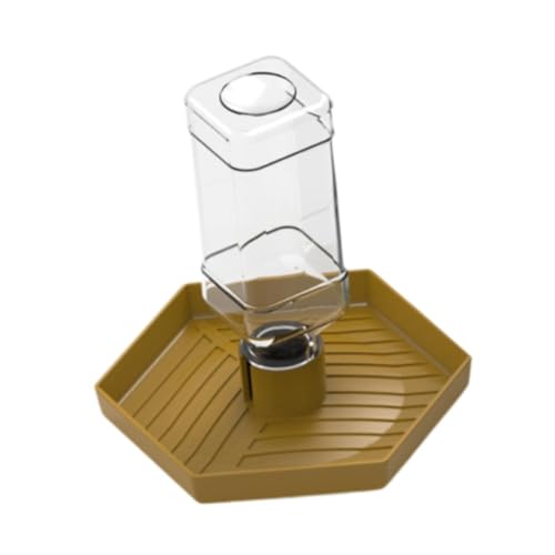 Zialofi Trinkbehälter für Reptilien, Automatischer Wasserfluss, Futter Und Trinkstation für Schildkröten, Gelb Zialofi Trinkbehälter für Reptilien, Automatischer Wasserfluss, Futter Und Trinkstation für Schildkröten, Gelb von Zialofi