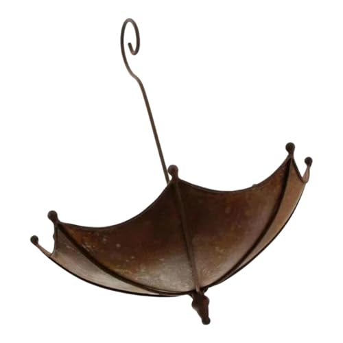 Ｚｉａｌｏｆｉ Vogelbad Im Vintage Design in Regenschirmform Zum Aufhängen für Balkon, Rasen Und Hinterhof von Ｚｉａｌｏｆｉ