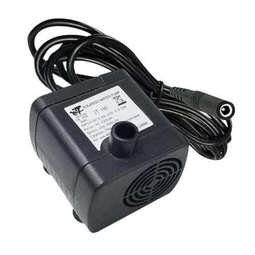 Zialofi Wasserpumpe für Haustiere, Gleichstrombetrieb, Vielseitig Einsetzbar, Springbrunnenpumpe für Aquarien, Schwarz 24V Zialofi Wasserpumpe für Haustiere, Gleichstrombetrieb, Vielseitig Einsetzbar, Springbrunnenpumpe für Aquarien, Schwarz 24V von Zialofi