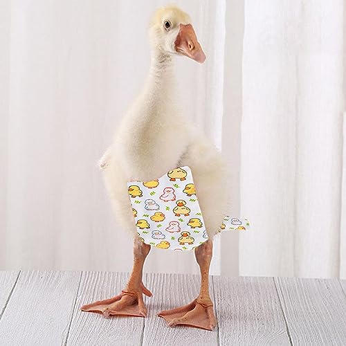 Zialofi Windel für Enten, Zubehör für Hühnerhosen, Geflügelkleidung, weiße Ente und L Zialofi Windel für Enten, Zubehör für Hühnerhosen, Geflügelkleidung, weiße Ente und L von Zialofi