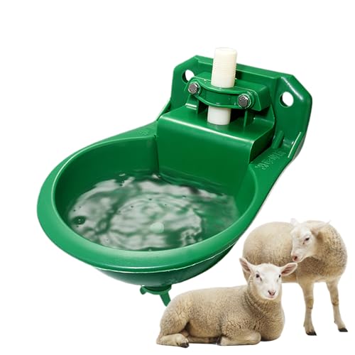 Zibeem Automatic Waterer, Ziegenwasserer | 500 ml Schafwassertrog,Tiertrinkspender, Tierwasserer, Pferdestift für Geflügelschafziegenrinderhund von Zibeem