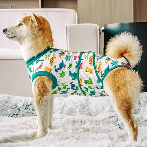 Zibeem Hund Recovery Suit,Anti-Lecken Hund Kleidung - Bequeme Tierbekleidung Zur Wundpflege Nach Operationen Rehabilitation von Zibeem